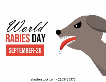 World rabies day banner design