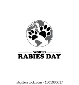 world rabies day design vector