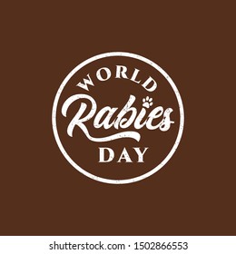 world rabies day design vector