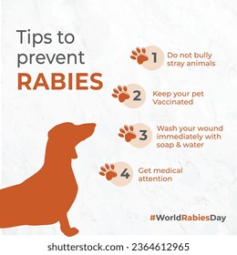 World Rabies Day, Medical Awareness
Social Media Template. Dogs, Pets, Veterinary Clinic