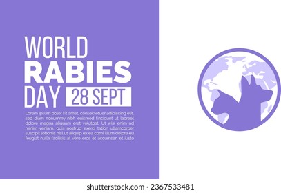 World Rabies Day. September 28. Liquid animation for celebration,Greeting.4K Motion Graphics
