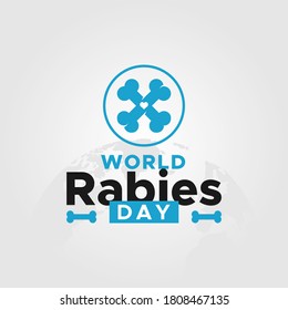 Ilustración del diseño de vectores del Día Mundial de la Rabia