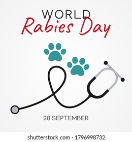 World Rabies Day Vector Illustration 