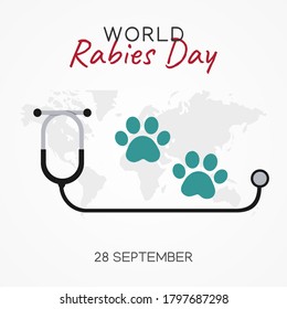 World Rabies Day Vector Illustration 