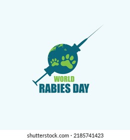 World Rabies Day Vector Illustration Simple Stock Vector (Royalty Free ...