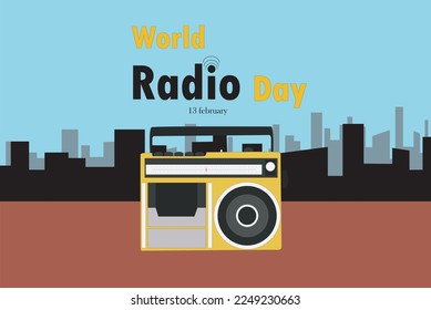 world radio day creative design. international radio day 