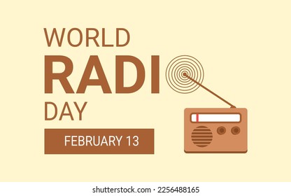 world radio day design and concept