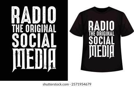 World Radio Day Design for t-shirt, cards, frame artwork, bags, mugs, stickers, banner, poster and other uses. Fully editable vector graphic and print ready file.