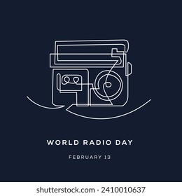 World Radio Day, held on 13 February.