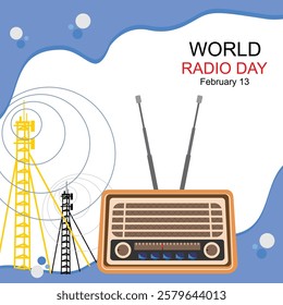 world radio day post template