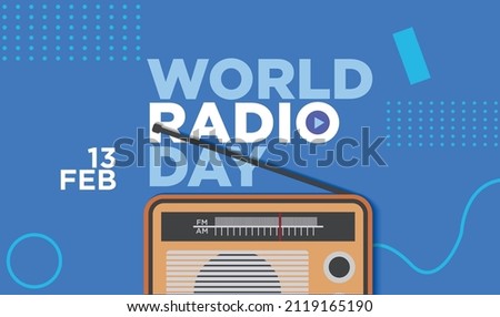 world radio day poster design