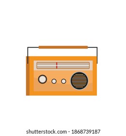World Radio Day. Retro Radio. Vector Illustrations. Classic Radio. [21]