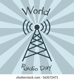 World Radio Day. Radio Tower