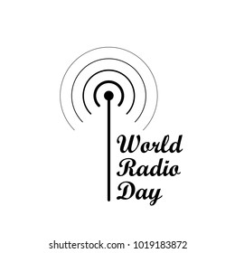 World Radio Day Vector flat Illustration.