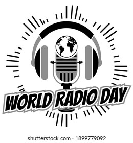World Radio Day vector illustration. Vector illustration, poster or banner for world radio day.
