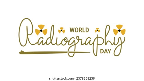 World Radiography day vector illustration. Annual event promoting the role of medical imaging in modern healthcare. It is celebrated on November 8 each year. Great for flyer, banner and greeting card
