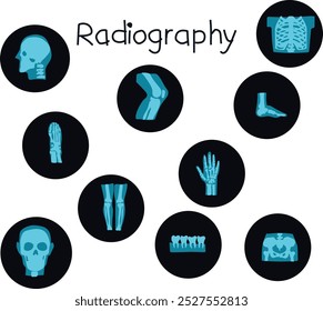world radiography day vector illustration. Good for banner, poster, greeting card, party card, invitation, template, advertising, brochures, flyers, ad benners and social media