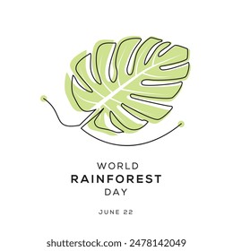 Welttag des Regenwaldes, der am 22. Juni stattfand.