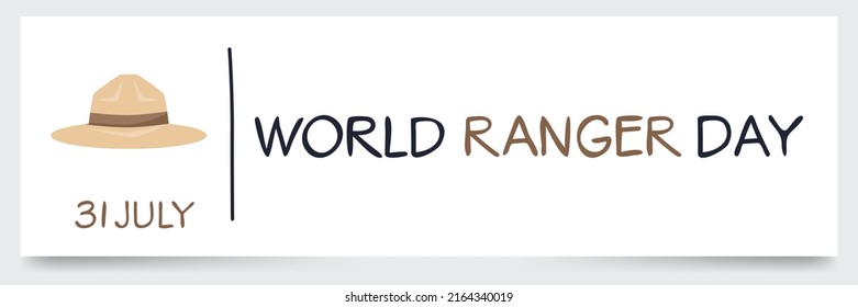 World Ranger Day, held on 31 July.