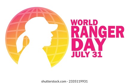 World Ranger Day Vector Illustration. July 31. Suitable for greeting card, poster and banner