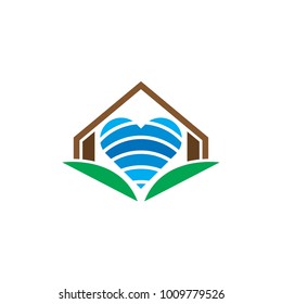 World Real Estate Logo Love House