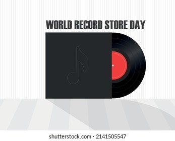 World Record Store Day Design Template Stock Vector (Royalty Free