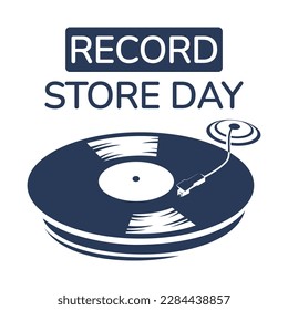 World Record Store Day Design Template Vector Illustration. Celebrate Music for poster, banner or social media post