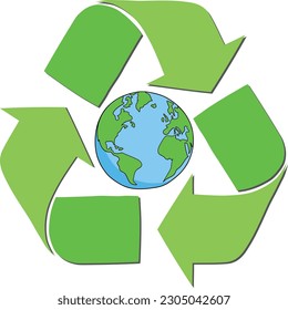 world recycle vector reduce reuse recycle