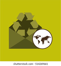 world recycling design graphic vector illustration eps 10