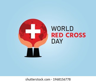 World red cross day concept vector illustration, 8th may red cross health concept with vector elements.