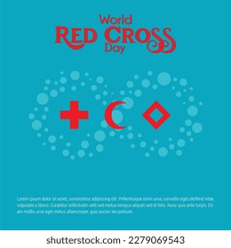 World red cross day concept vector illustration