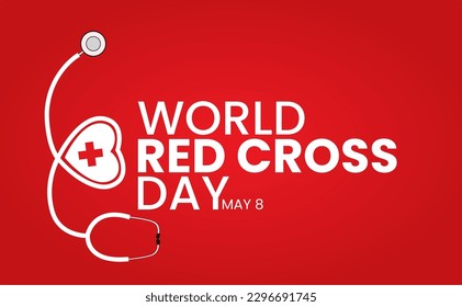 World red cross day concept vector illustration, 8th may. design pamflet,banner