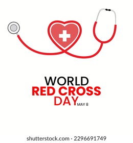 World red cross day concept vector illustration, 8th may. design pamflet,banner