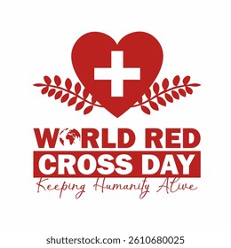 World Red Cross Day Concept celebrates on 8th may. Vector Illustration