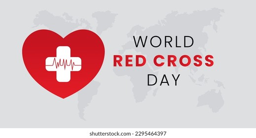 World red cross day on 8th may, concept vector illustration of red cross health concept with vector elements.