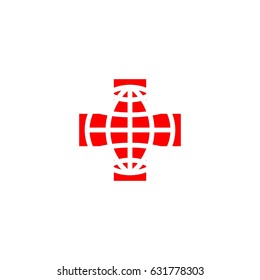 world red cross vector