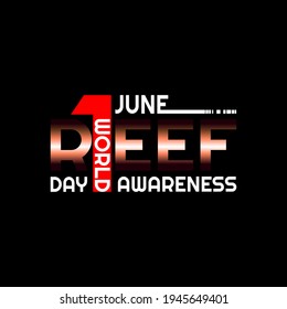 World Reef Awareness Day. Geometric design suitable for greeting card poster and banner