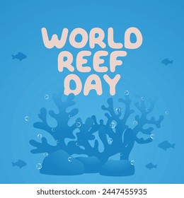 World Reef Day design template. reef vector template. reef image. vector eps 10. flat design.