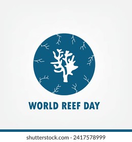 World Reef Day vector illustration design. Simple and Elegant Design