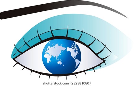 the world reflected in your eyes