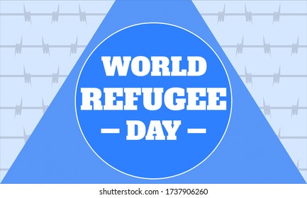 Antecedentes del Día Mundial de los Refugiados. Tarjeta, cartel, cartel