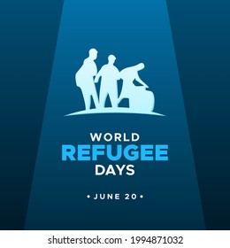 World Refugee Day Background Design