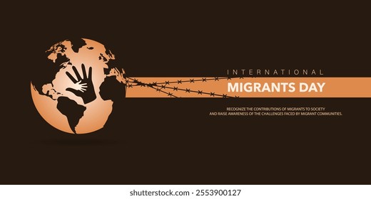 World Refugee day concept Vector Illustration. World refugee day campaign poster or awareness poster template. International Migrants Day concept.
