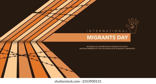 World Refugee day concept Vector Illustration. World refugee day campaign poster or awareness poster template. International Migrants Day concept.
