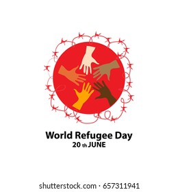 World refugee day on june 20th 