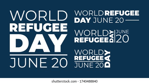 World Refugee Day Vector Illustration. Suitable for Greeting Card, Poster and Banner
