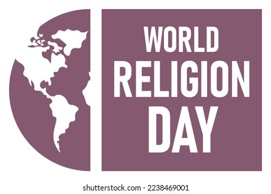 World Religion Day background. Vector illustration design.