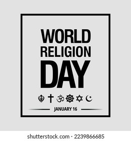 World Religion Day banner design