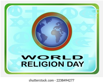 World religion day great International day,holliday,vector