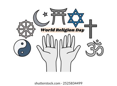 Día Mundial de la Religión: promover la armonía y la comprensión interreligiosas. Celebre el Día Mundial de la Religión con imágenes inspiradoras que resalten la armonía interreligiosa y los símbolos religiosos.